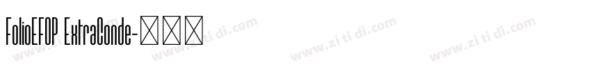 FolioEFOP ExtraConde字体转换
